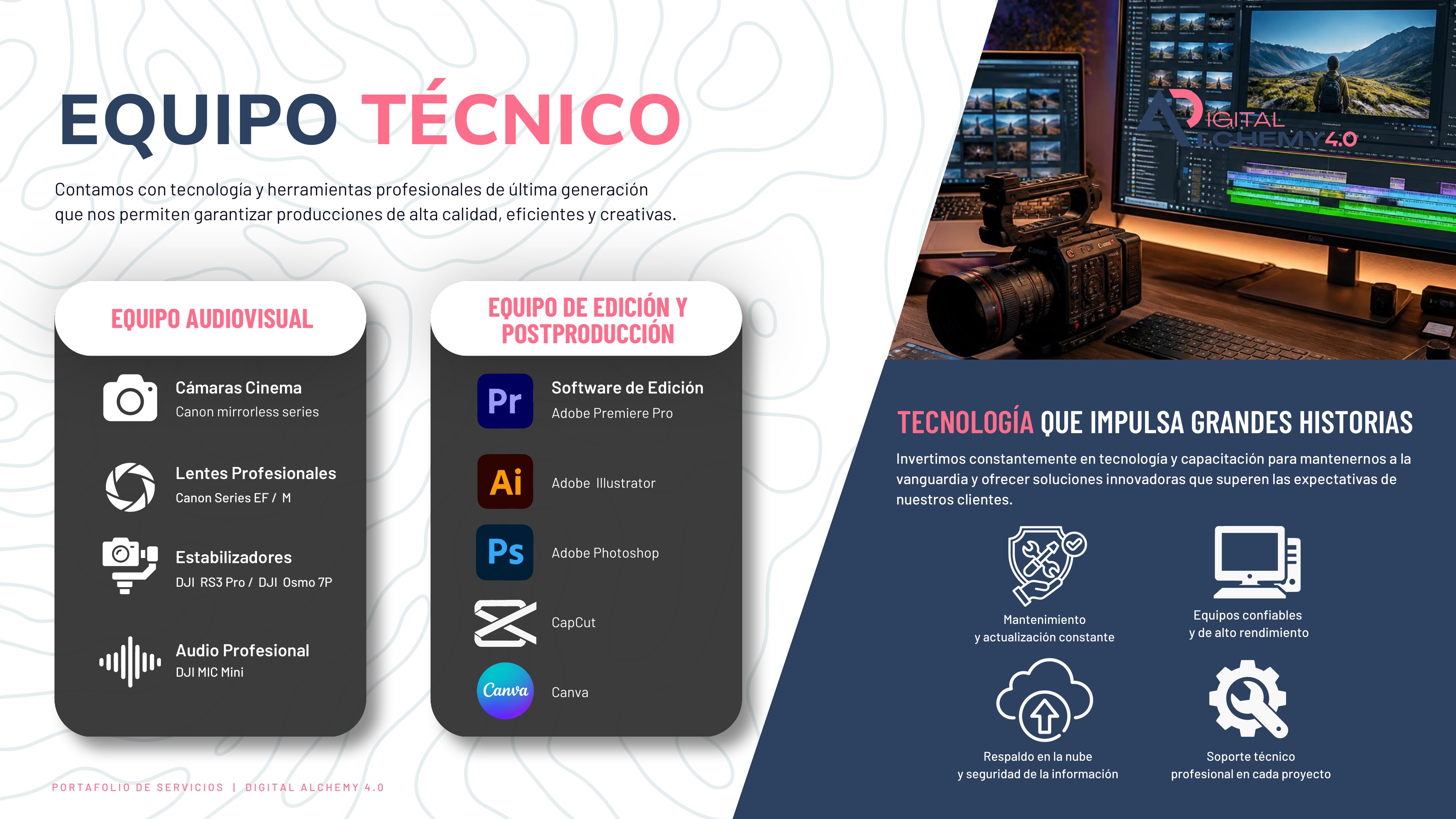 Página del portafolio Digital Alchemy 4.0 — 7