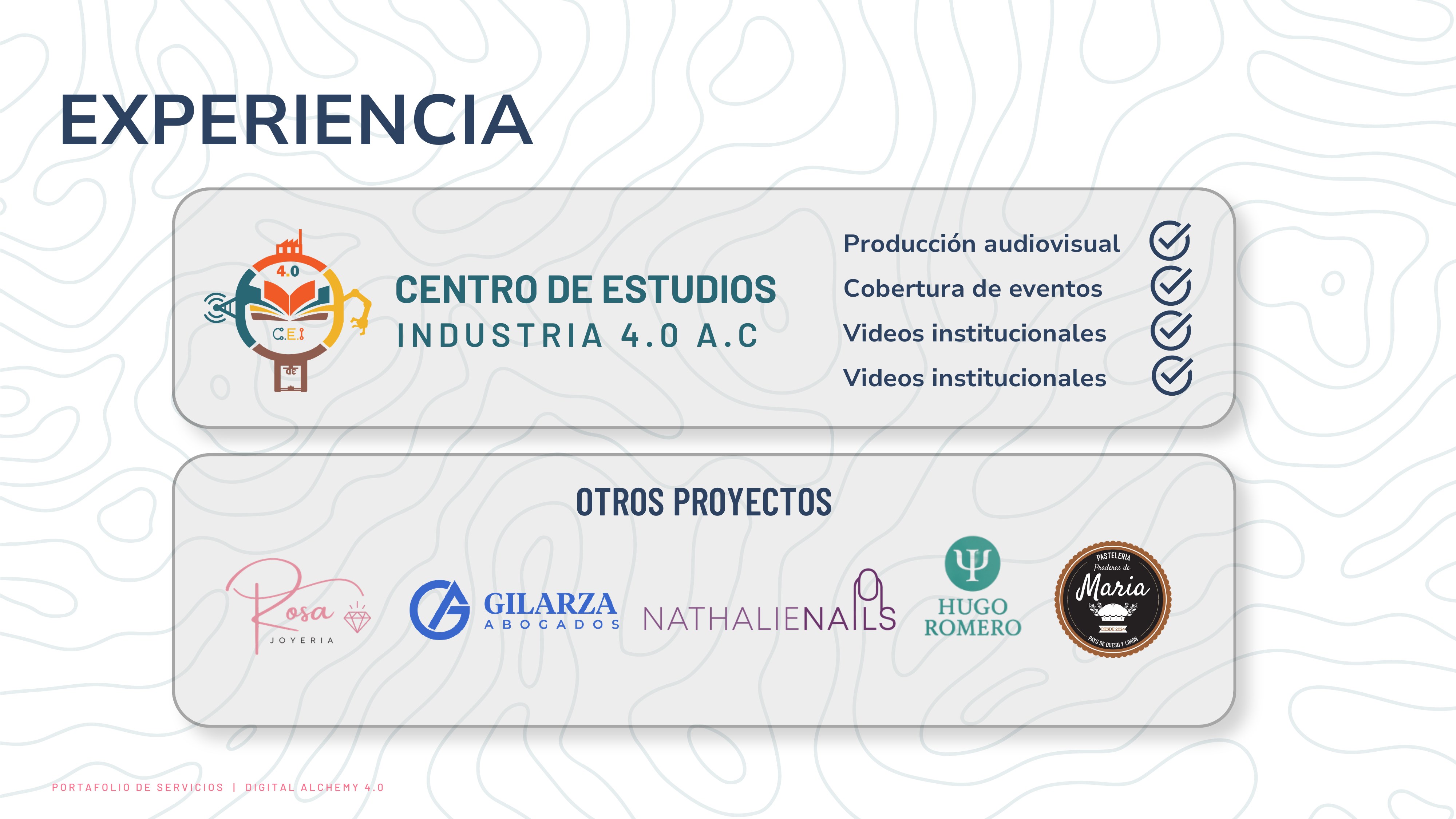 Página del portafolio Digital Alchemy 4.0 — 6